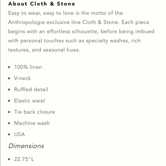 Anthropologie Linen Peplum Tank Top NWT Sz L - Picture 5 of 7